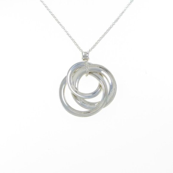 Unique and Funky Tiffany & Co. Sterling Silver Interlocking Necklace - Picture 2 of 5